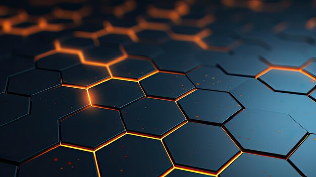 Modern Background with Hexagon Lines