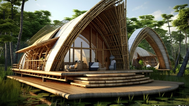 modern bamboo house design