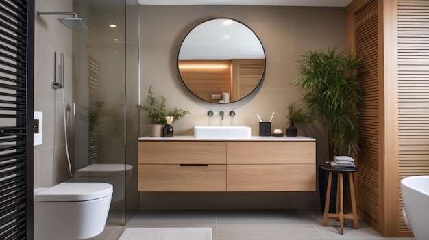 Modern bathroom interior