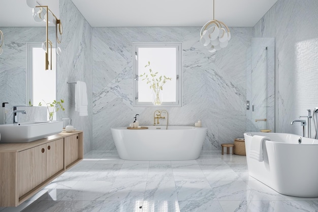 modern bathroom interior