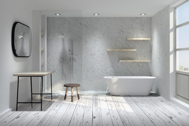 Modern bathroom interior