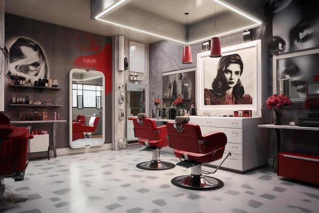 Modern beauty salon and hairdresser