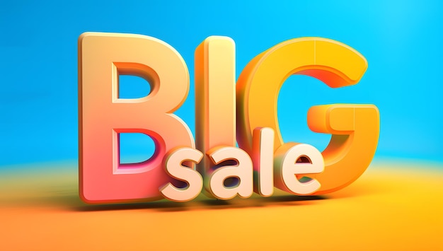 Modern big sales wallpaper banner concept