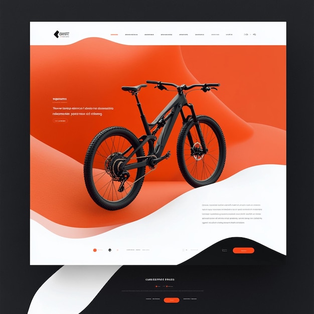 Photo modern bike shop website design