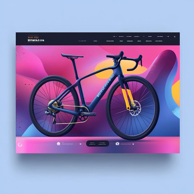 Photo modern bike shop website design