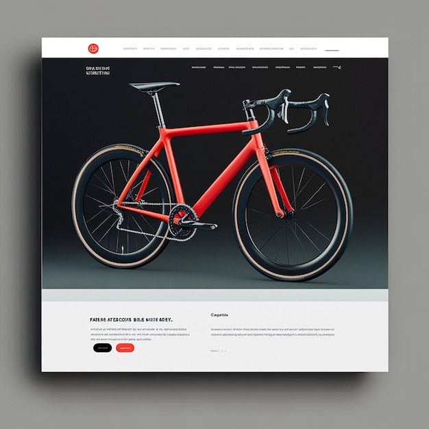 Photo modern bike shop website design