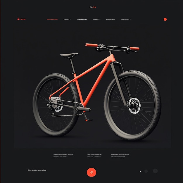 Photo modern bike shop website design