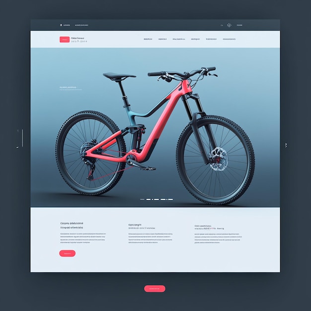 Photo modern bike shop website design