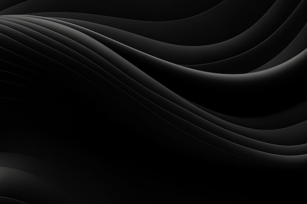 Modern Black Abstract Background Design Wavy Lines Creating a Stylish and Contemporary Pattern