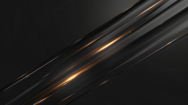 Modern Black Background Line Light Abstract