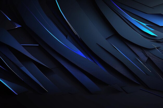 Modern black blue abstract background Minimal Color gradient Dark Web banner