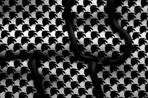 Photo modern black and white houndstooth background with black and white background image design