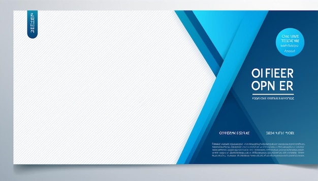 Modern Blue Flyer Design Template