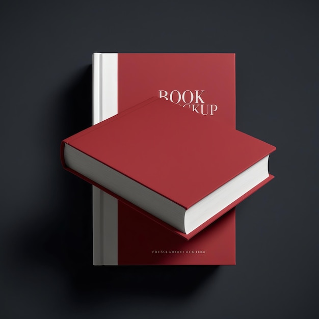 Photo modern book mockup for stunning visuals