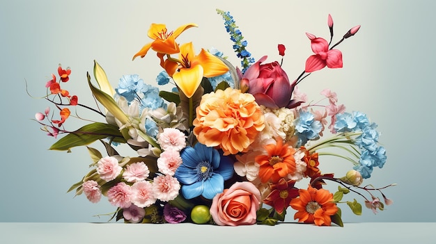 a modern bouquet symbolizes springtime fresh