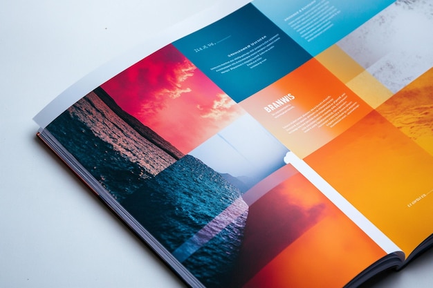 Photo modern brochure layout