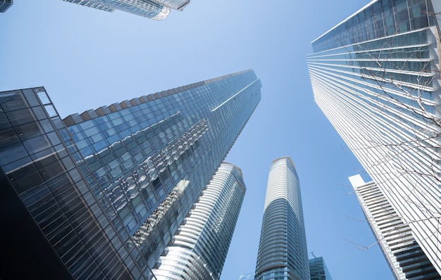 Modern buildings in Toronto city, Canada