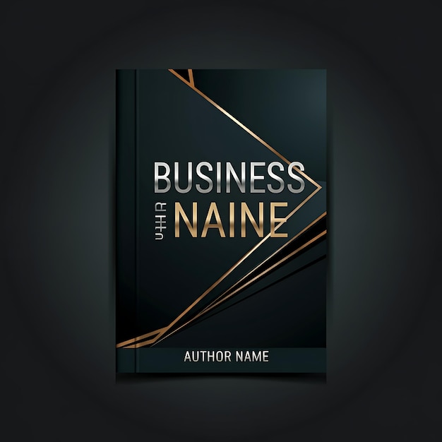 Photo modern business book cover with clean typography