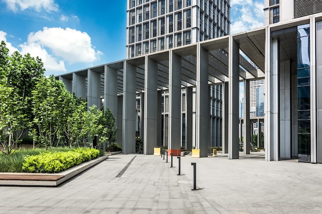 Modern business building in Nanjing China