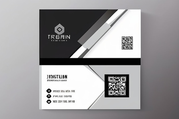 Modern business card template design With inspiration from the abstract Contact card for company