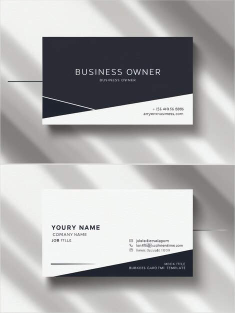 Photo modern business card template design