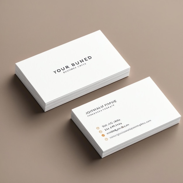 Photo modern business card template for professional networking