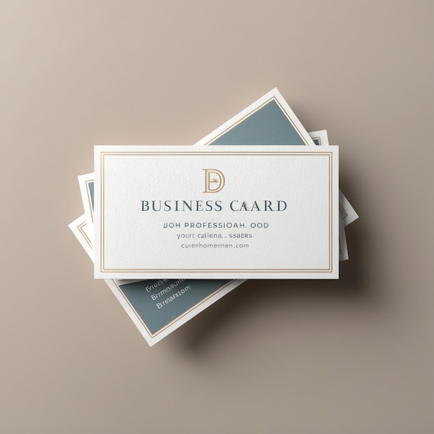 Photo modern business card template for professional networking