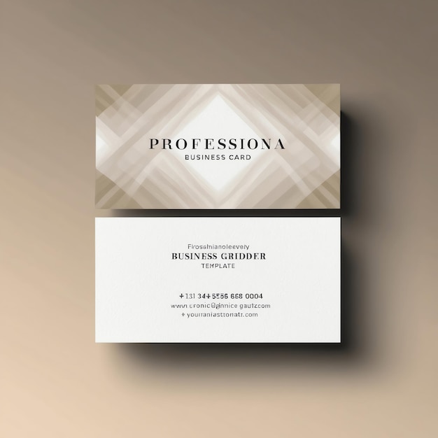 Photo modern business card template for professional networking