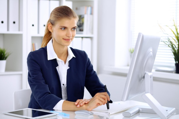 Modern business woman in the office