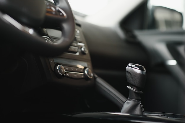 Modern car interior (shallow DOF - selective focus; color toned image)