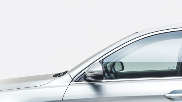 Modern car Windows and Glass with white background