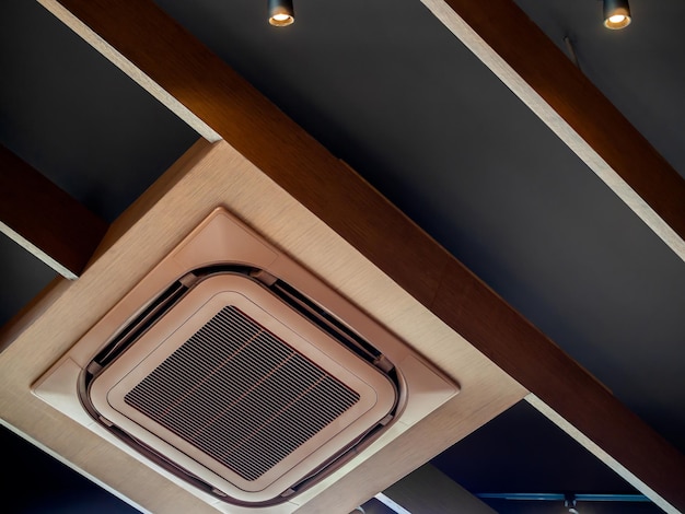 Modern ceiling mounted cassette type air conditioner