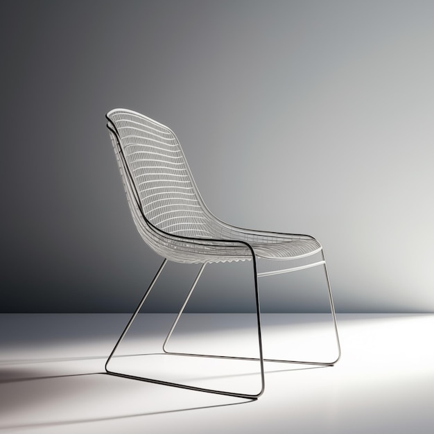 modern chair on a white background