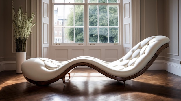 Modern Chaise Lounge In London Molding And Trim Design Photography