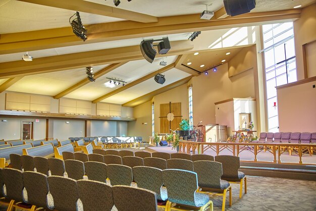 Modern Church Interior with Natural Lighting Fort Wayne