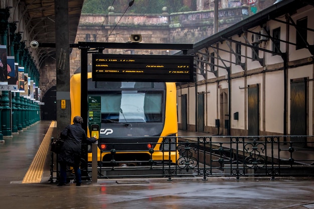 Modern city transportations Passenger train