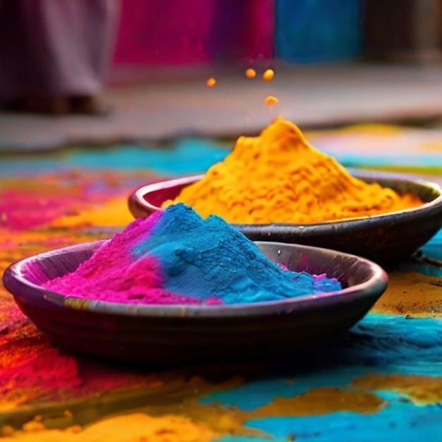 Modern and clean happy holi day