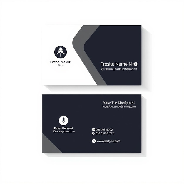 Modern and clean professional business card template