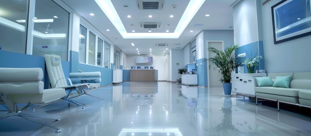 Modern Clinic Waiting Room Interior Design