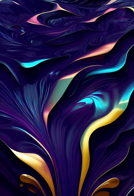 Modern colorful flow background Wave color Liquid shape Abstract design