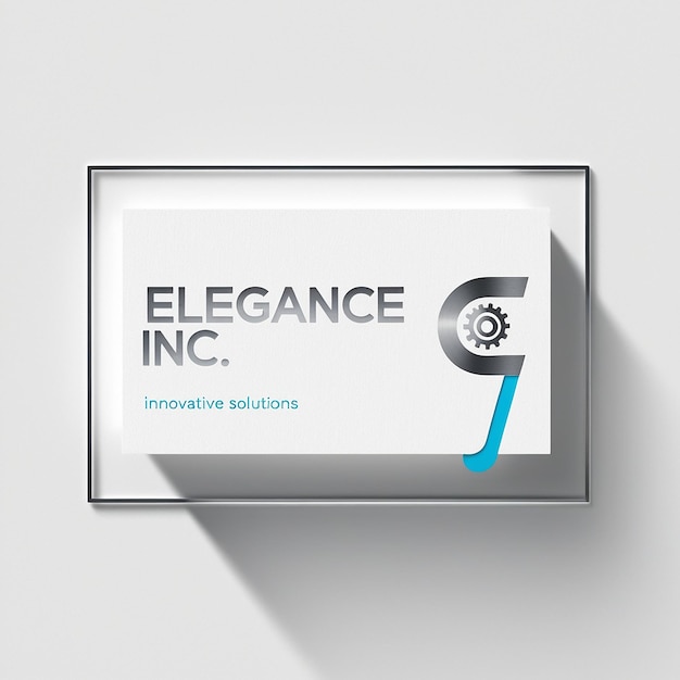 Photo modern corporate business card design template