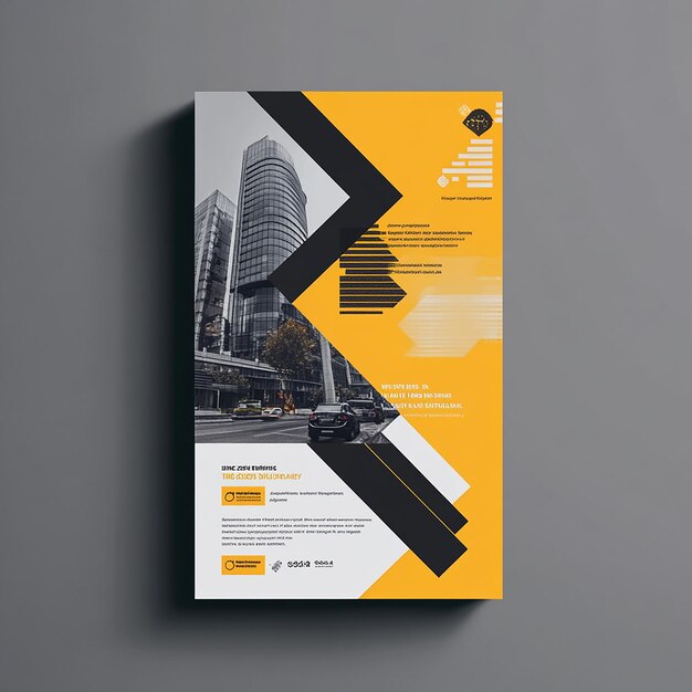 Photo modern corporate creative business flyer template design