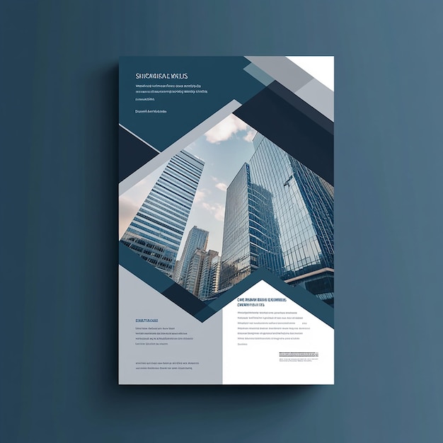 Photo modern corporate creative business flyer template design