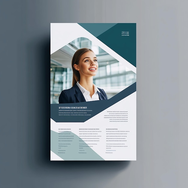 Photo modern corporate creative business flyer template design