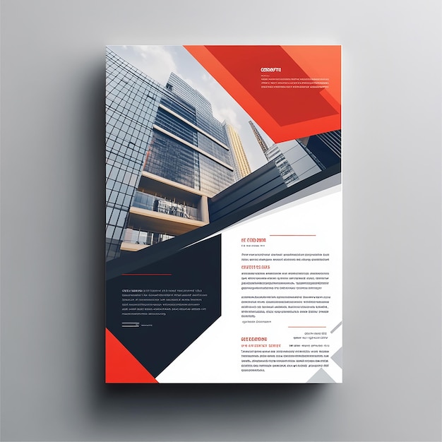 Photo modern corporate creative business flyer template design