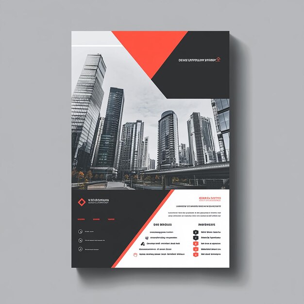 Photo modern corporate creative business flyer template design