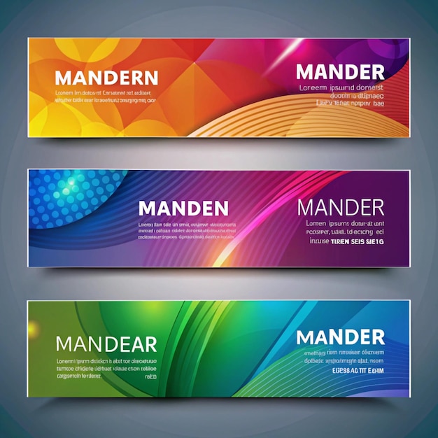 Modern Creative Banner Template Design