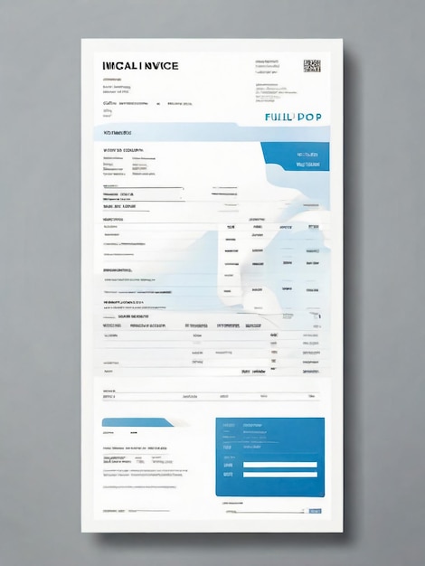 Photo modern and creative invoice design template