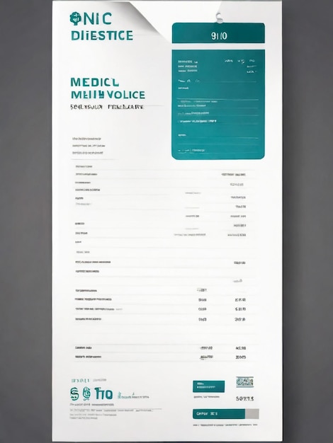 Photo modern and creative invoice design template