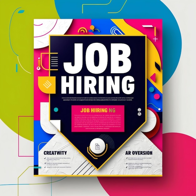 Modern Creative Job Hiring Poster for Professional Opportunities